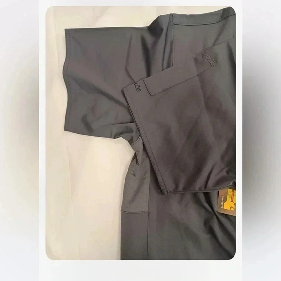Carhartt Short Sleeve Pewter Scrub Top  Size Small - Picture 10 of 11